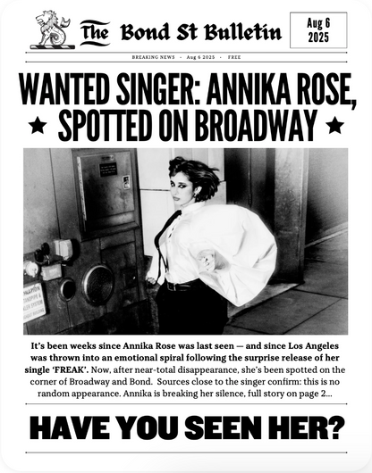 READ ALL ABOUT IT - ANNIKA ROSE (ALL 5 NEWSPAPERS)